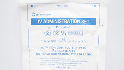 Kawasaki IV-009Y IV Administration Set 10Drops/ml 3.05.x 12mm PVC Fluid Path
